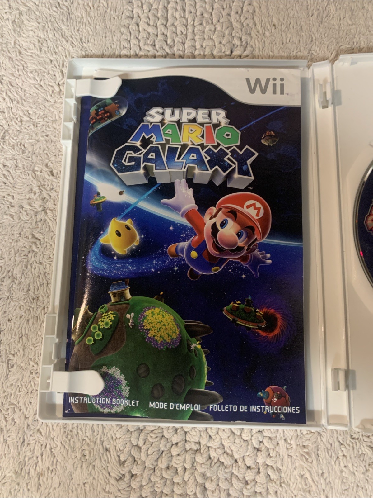 Super Mario Galaxy Nintendo Wii Complete W/ Manual