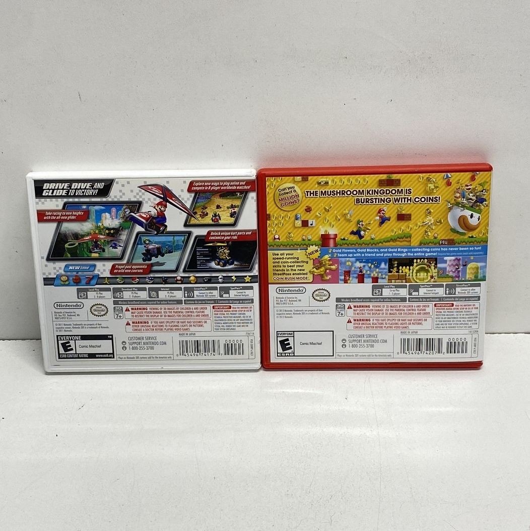 Mario Kart 7 CIB New Super Mario Bros 2 Nintendo 3DS Lot