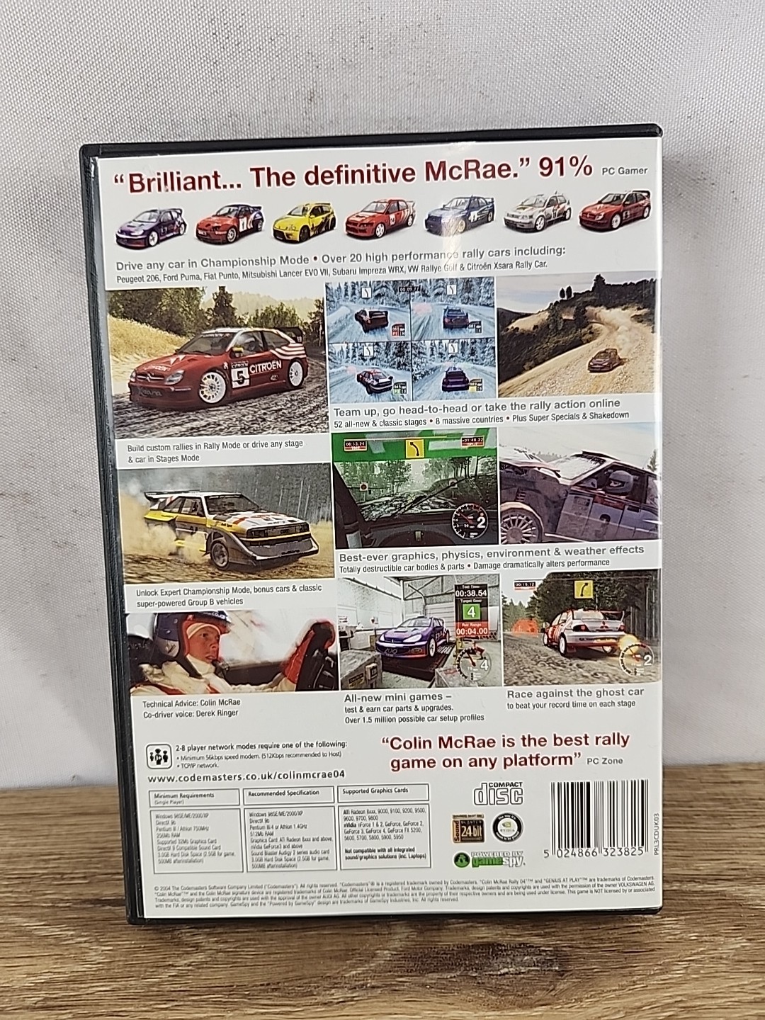 Colin Mcrae Rally 04 – 4CD – PC – Italy – Videogame – Complete – Rare