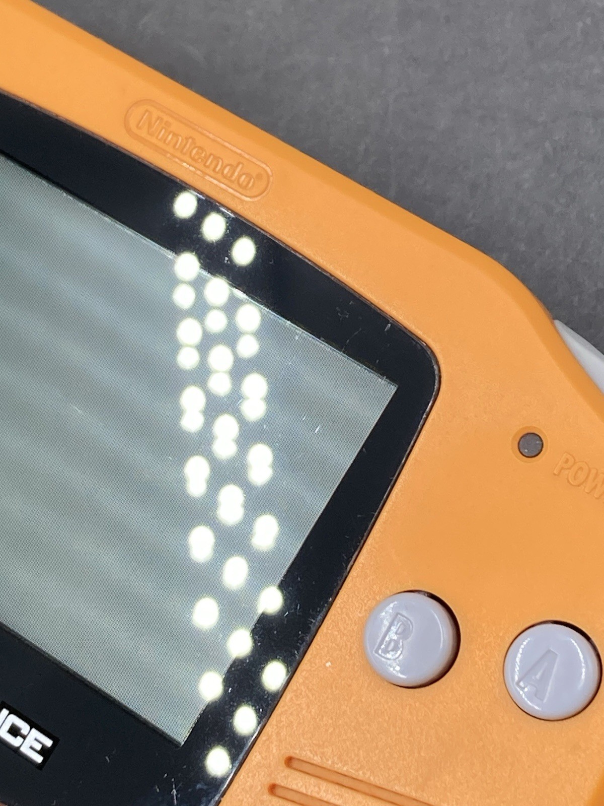 Nintendo Game Boy Advance AGB-001 Console Orange tested 0707-403
