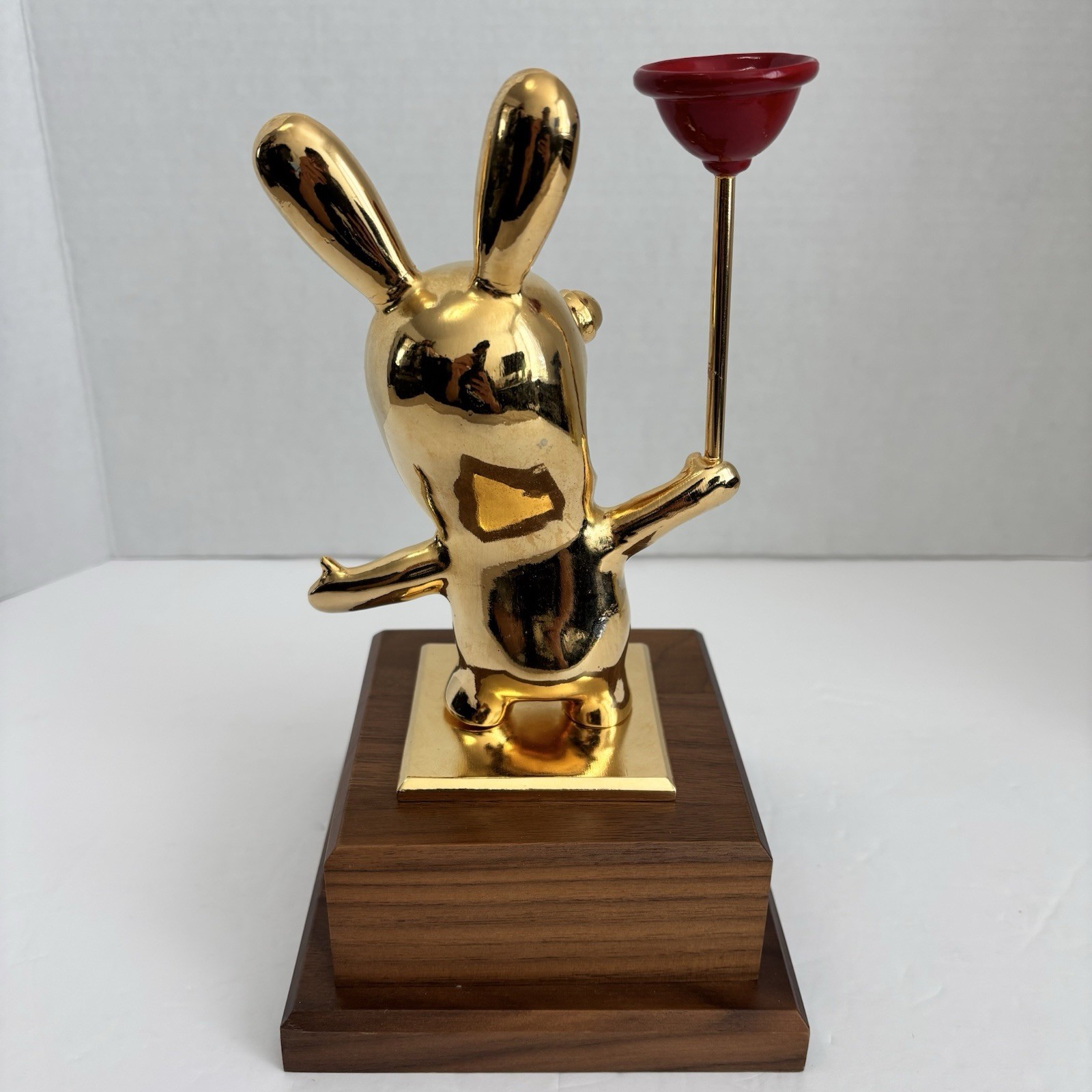 Ubisoft Employee 5 Year Award Raving Rabbids Gold Video Game Statue