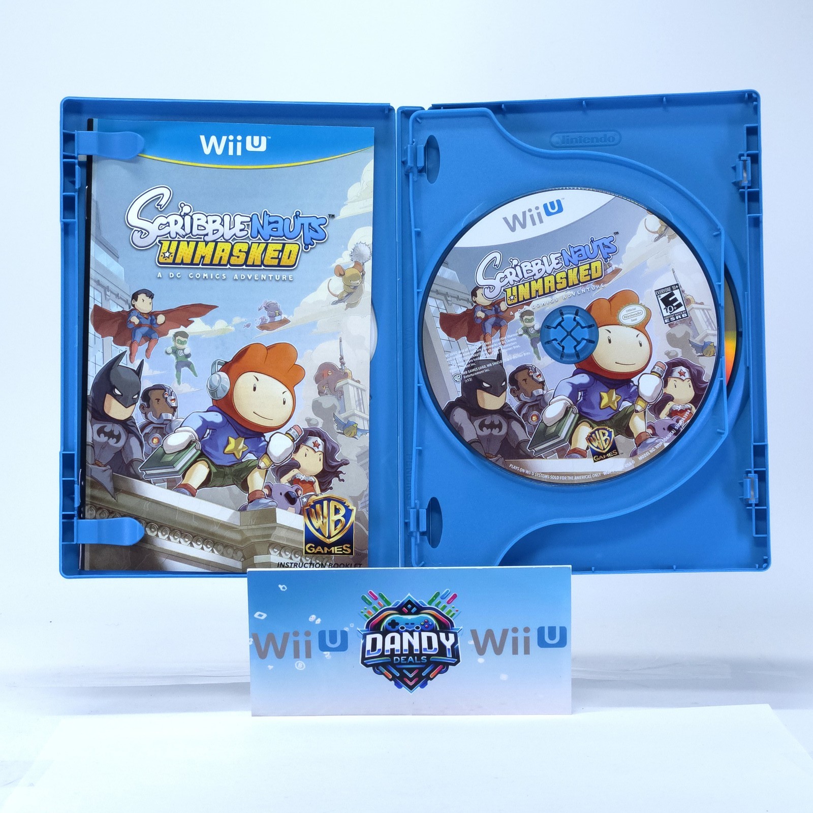 Scribblenauts Unmasked: A DC Comics Adventure DVD Bundle CIB W/ Manual + Dvd – W