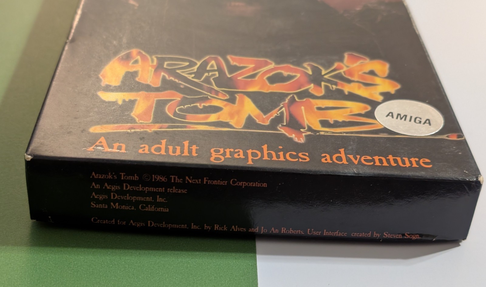 Arazok’s Tomb (1986 Commodore Amiga Floppy Disk & Box) Vtg Rare Aegis – Untested