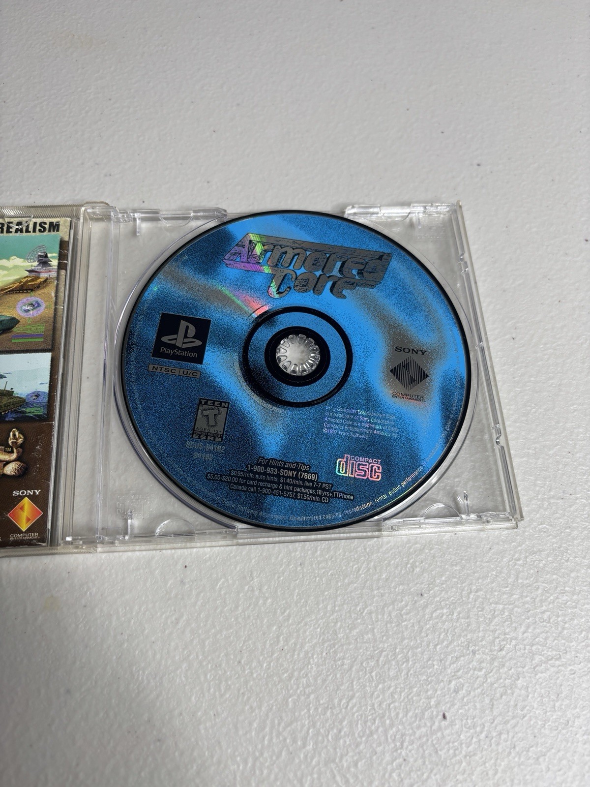 Armored Core (PS1) FromSoftware Original Game + Manual TESTED WORKING