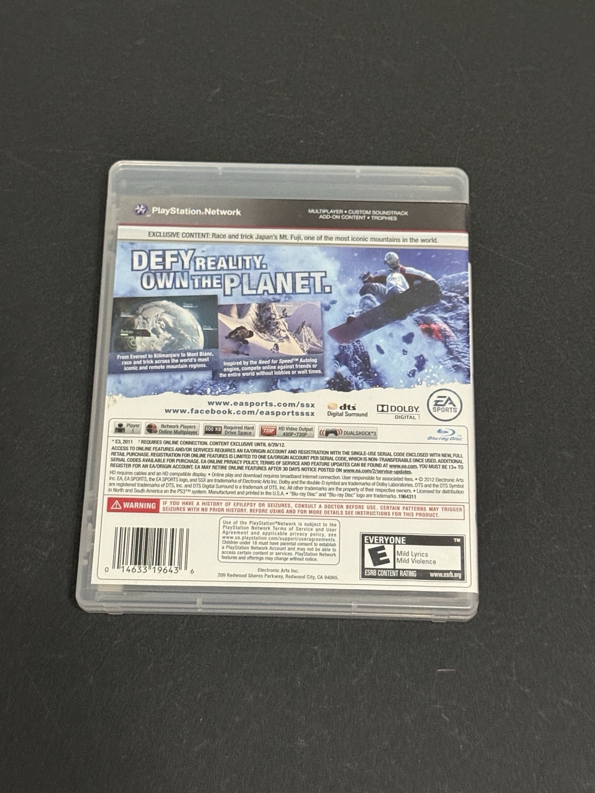 SSX (Sony PlayStation 3, 2012) Video Game!