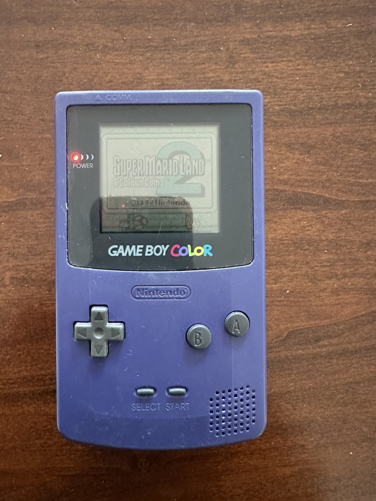 Nintendo Game Boy Color Console Purple Tested Working