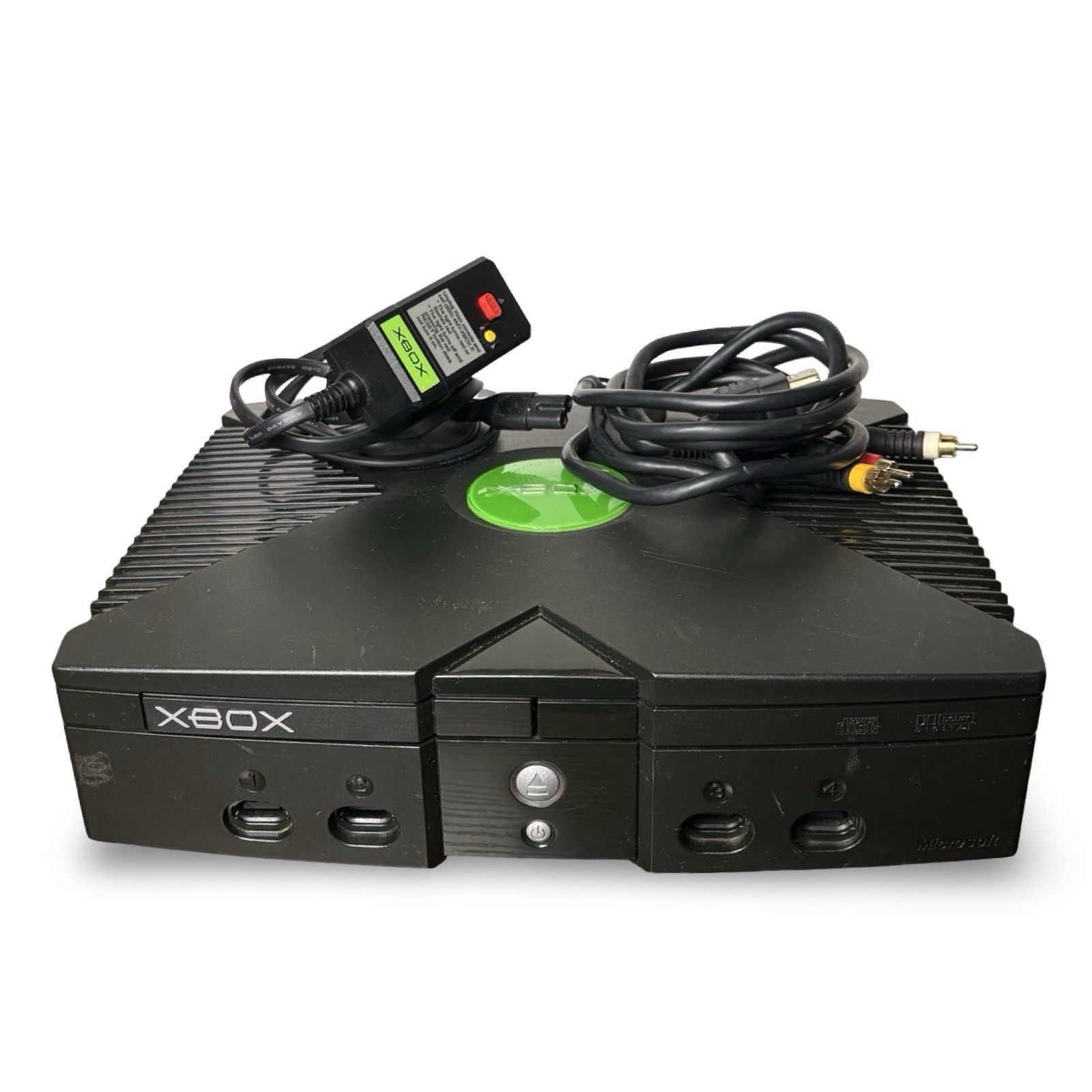 Original Classic Microsoft Xbox Console Powers On Won’t Read Oem Cables For Part