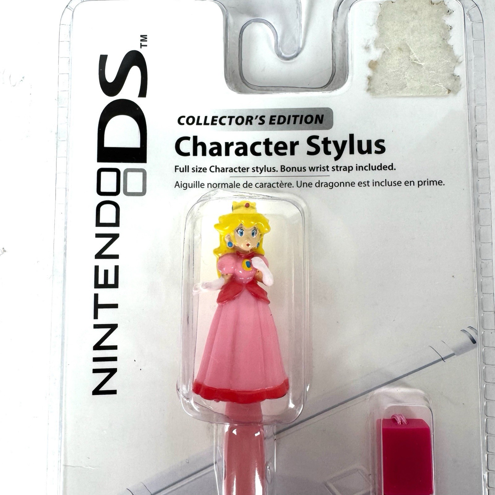 Nintendo DS Peach Collectors Edition Character Stylus With Wrist Strap