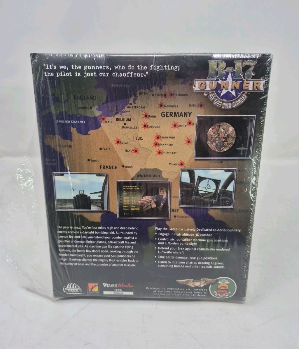 B-17 Gunner: Air War Over Germany – PC Big Box – New Sealed – See Desc