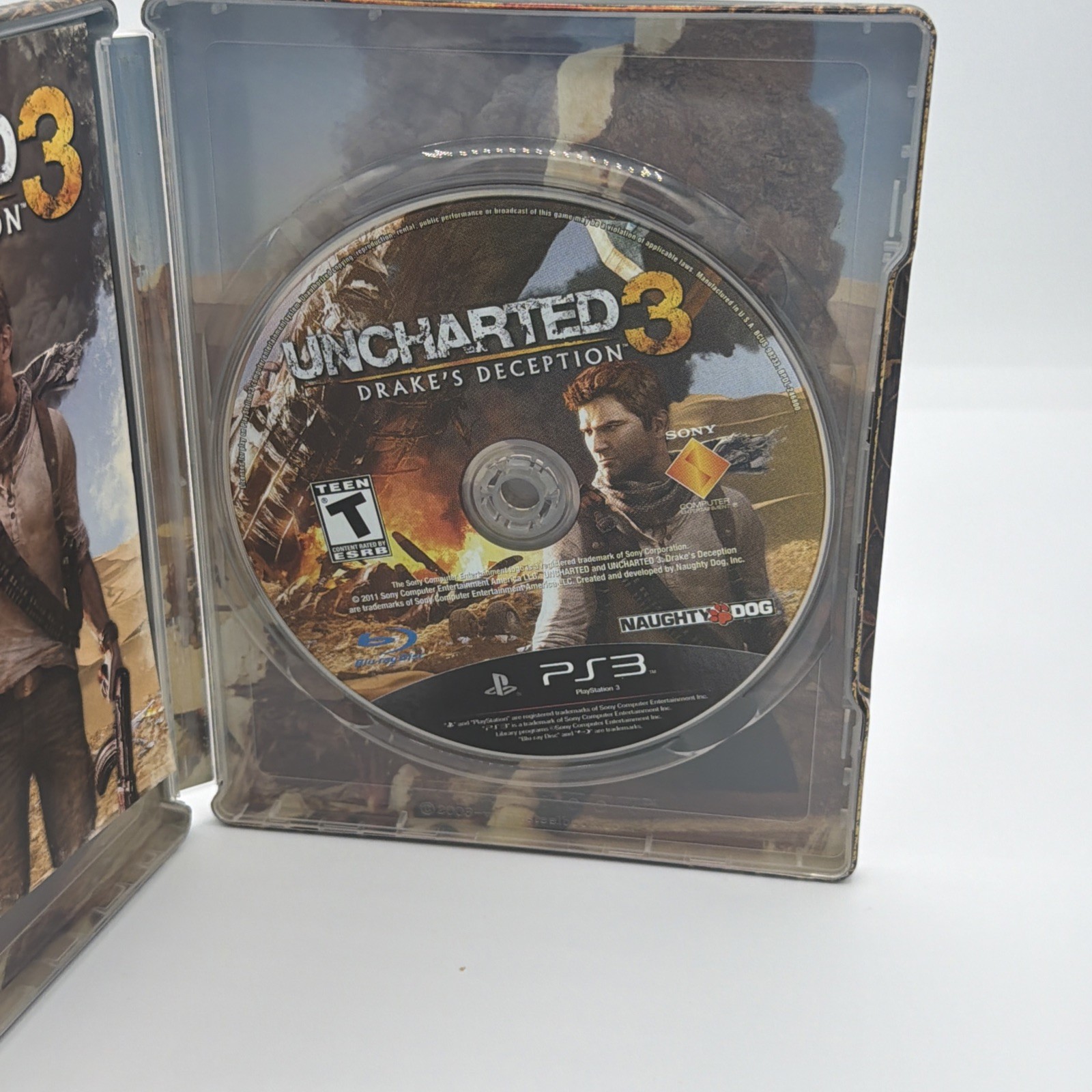 Uncharted 3: Drake’s Deception — Steel Book Edition (Sony PlayStation 3, 2011)