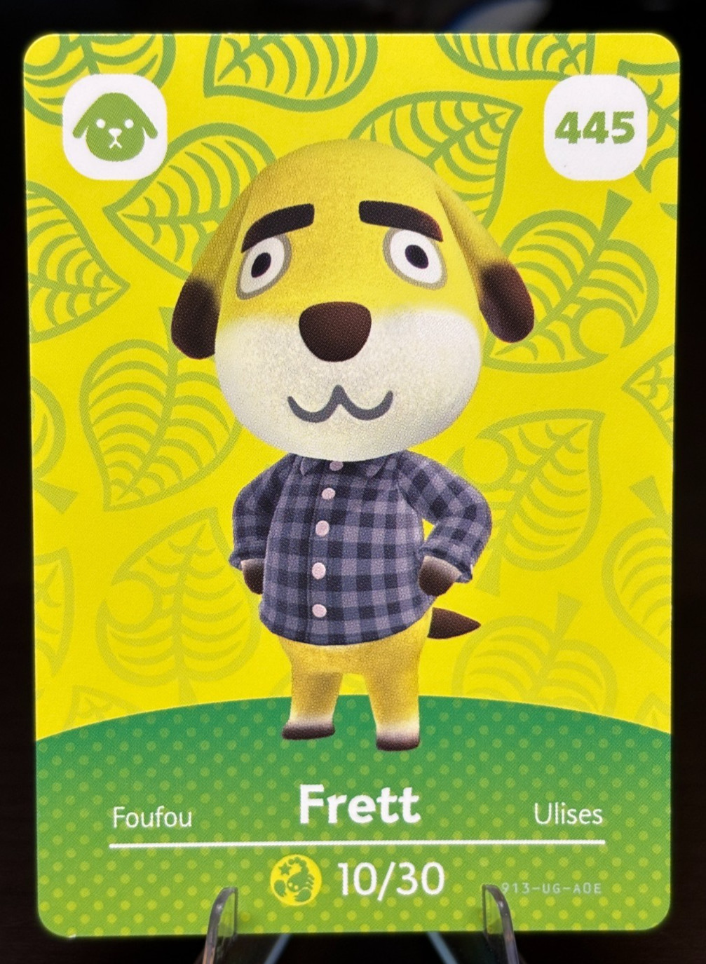 Fret Amiibo Card 445 Animal Crossing Series 5 Nintendo Switch Authentic