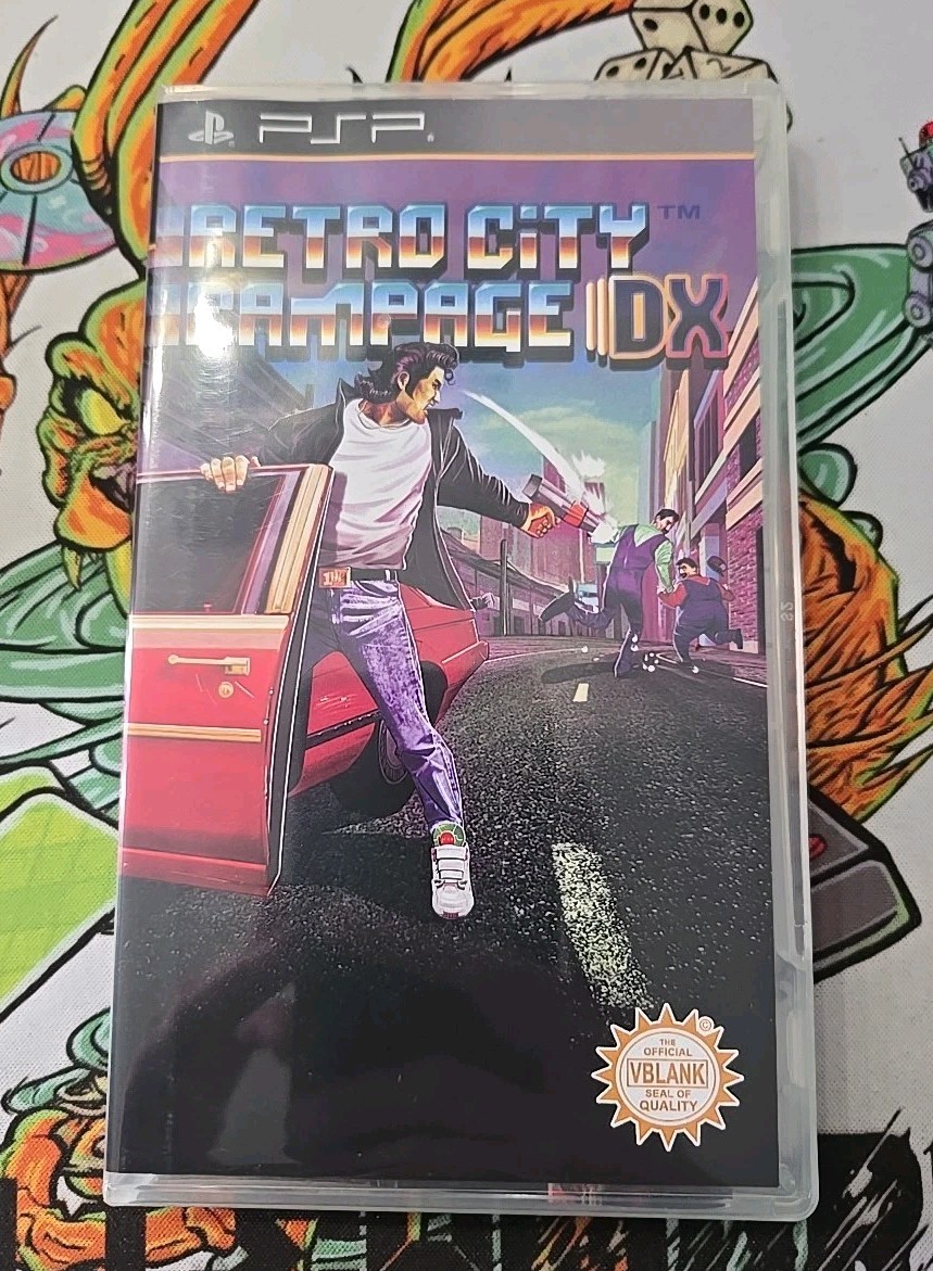 Retro City Rampage DX PSP Case & Manual Only *NO GAME*LIMITED To 3000*FAST SHIP