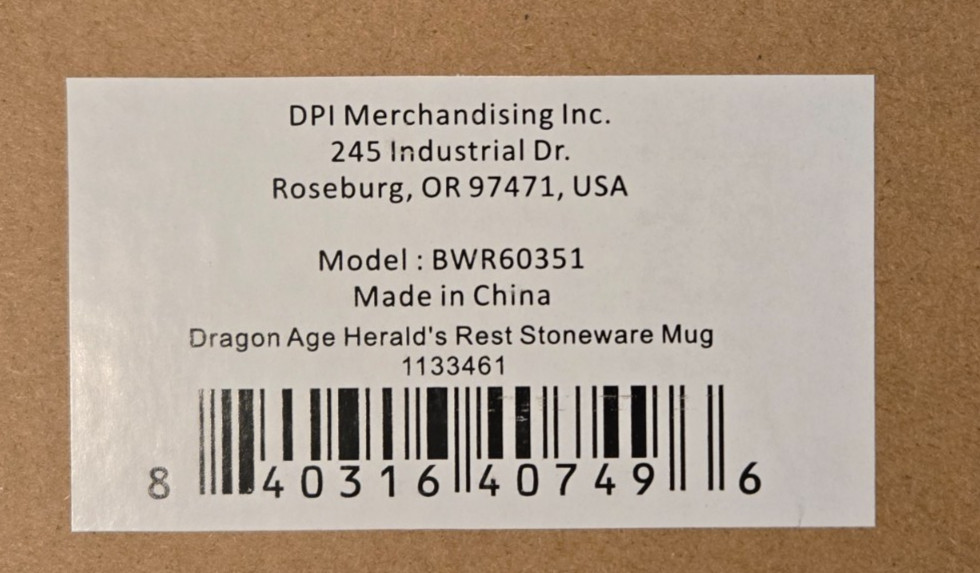 Dragon Age Herald’s Rest 20 oz Stoneware Mug – Official Bioware