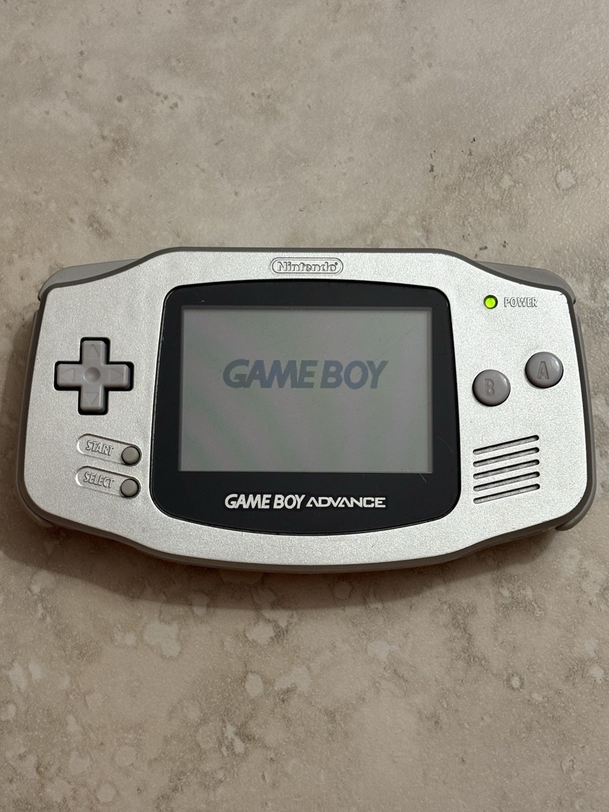 Nintendo Game Boy Advance GBA Console AGB-001 – Silver – GOOD – OEM
