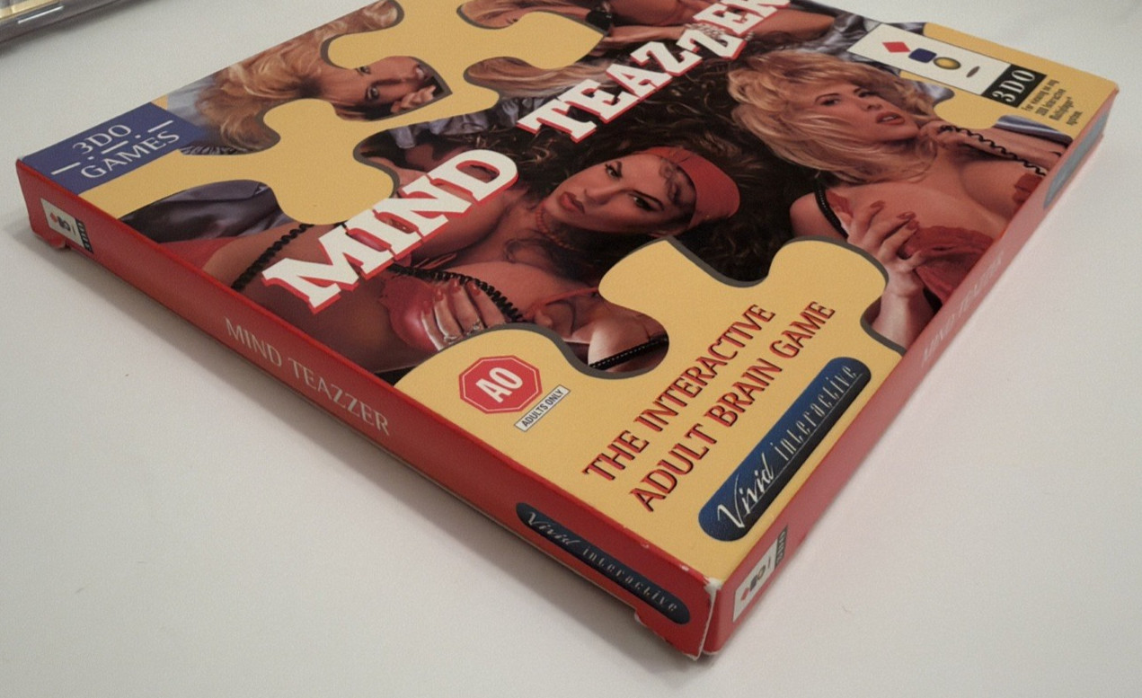 Mind Teazzer Cover Sleeve ONLY RARE 3DO Vivid Interactive Authentic Very NICE!