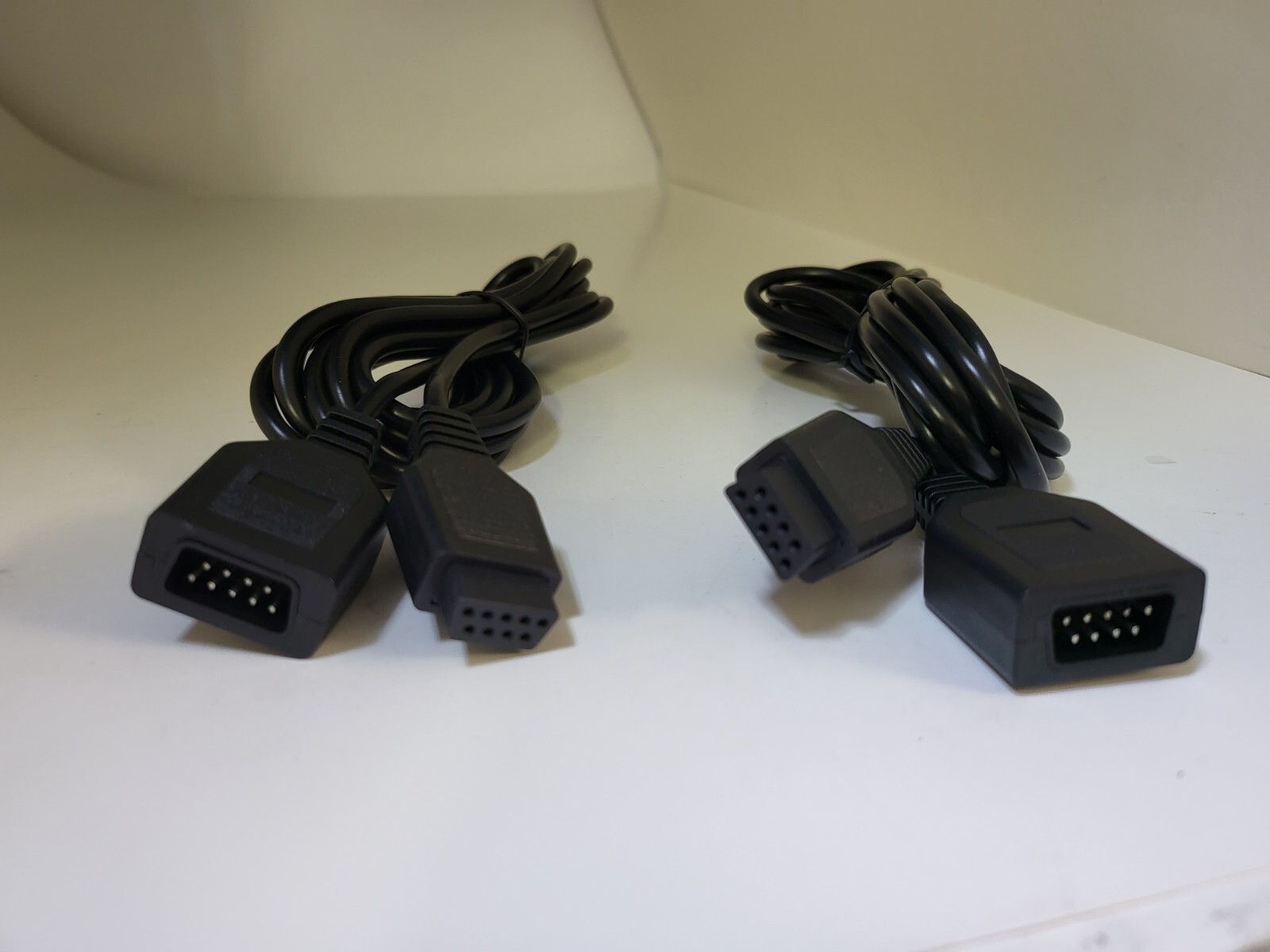 TWO (2) NEW 10 Foot Extension Cables for Sega Genesis Controller Joystick 10FT