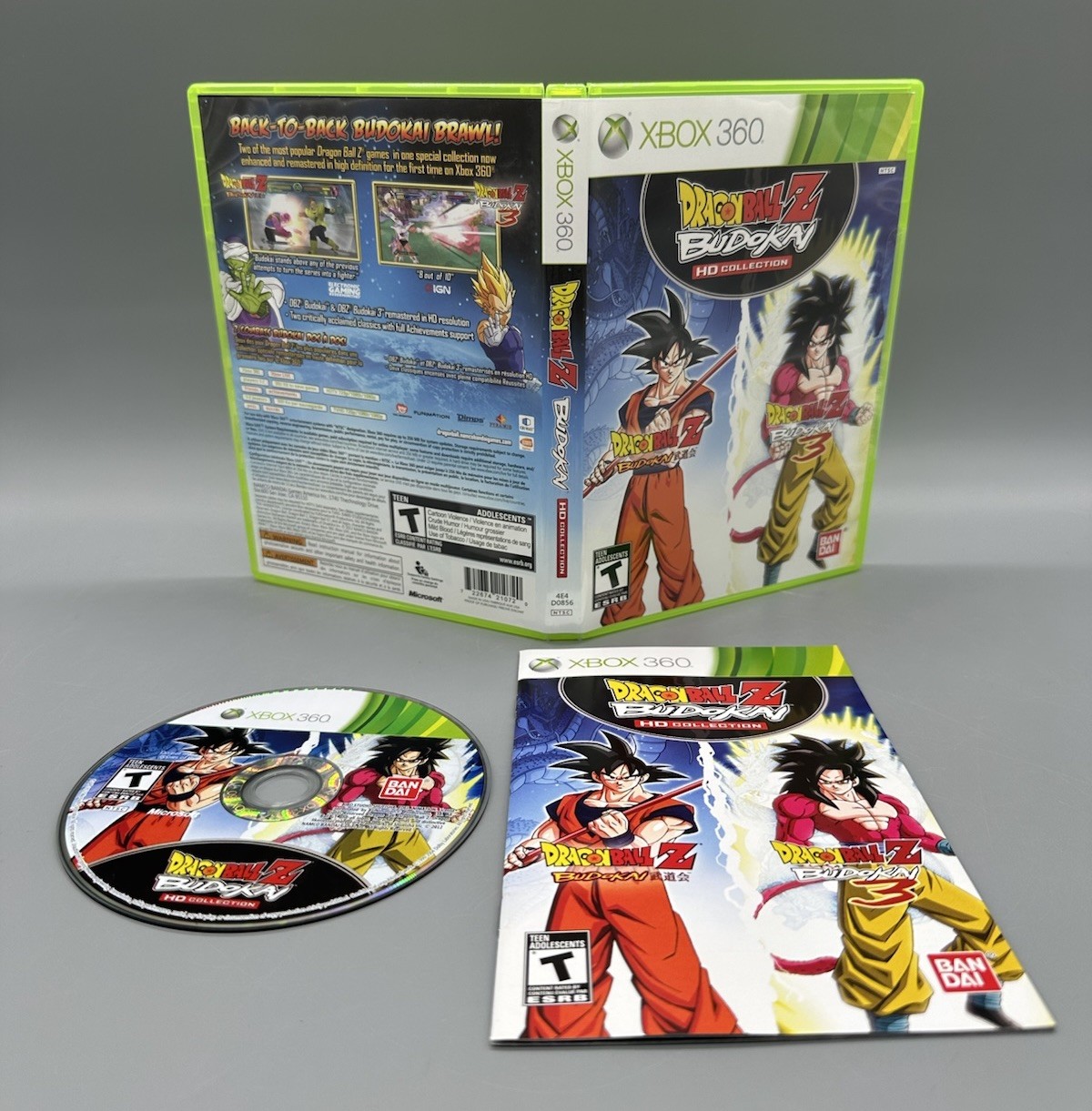 Dragon Ball Z: Budokai HD Collection -Xbox 360 (2012) CIB Tested Works