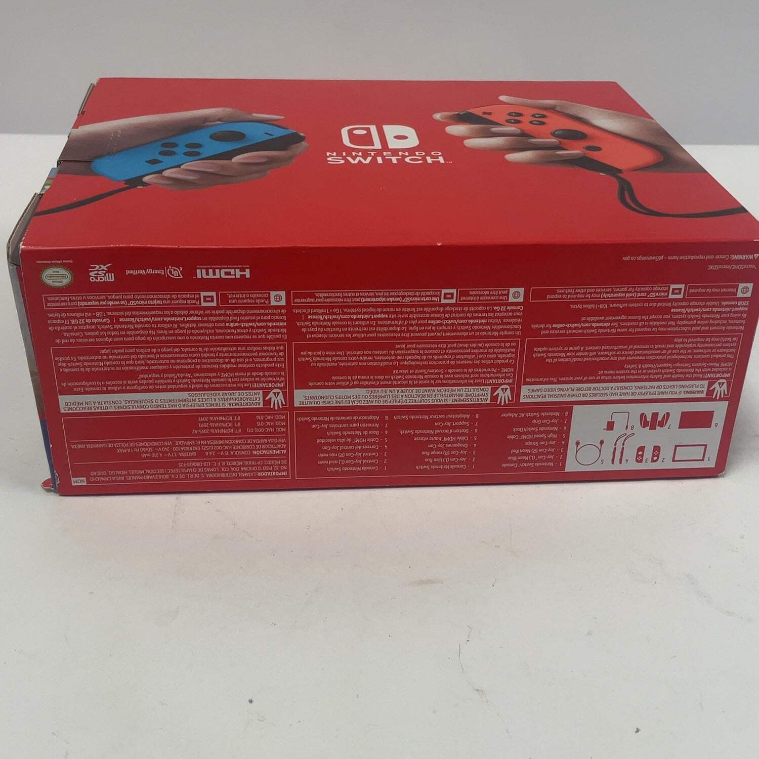New Nintendo Switch v2 Console Gaming System HAC-001(-01) Red/Blue