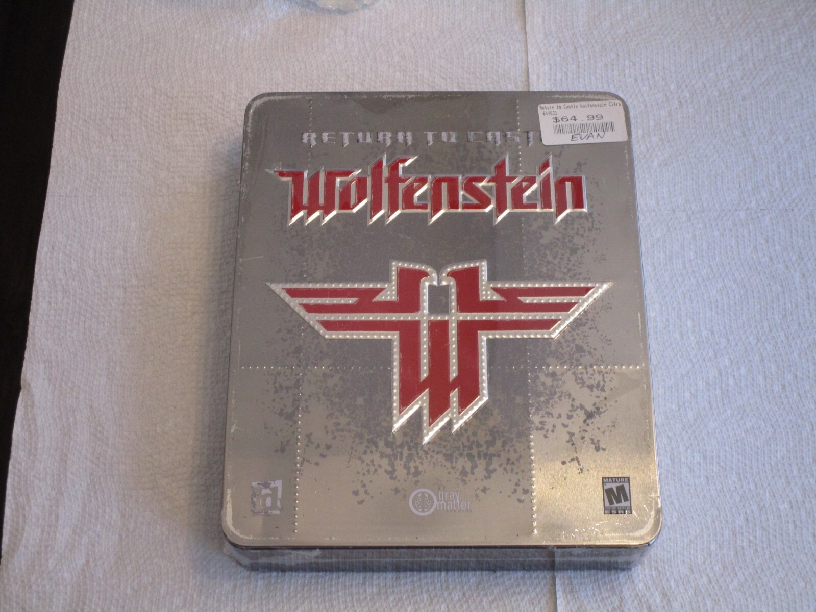 Return to Castle Wolfenstein: Limited Edition (PC 2001) NEW/SEALED METAL BOX TIN