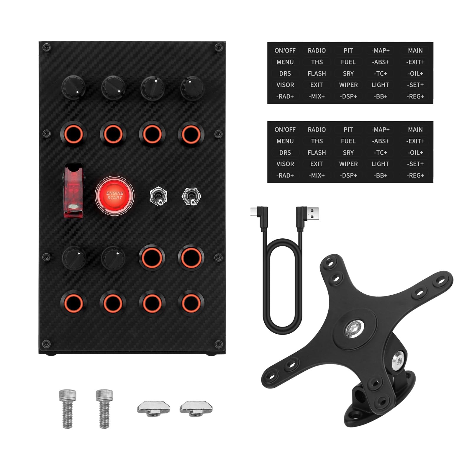 MiYee Button Box SIM Racing Control Box Racing Simulator