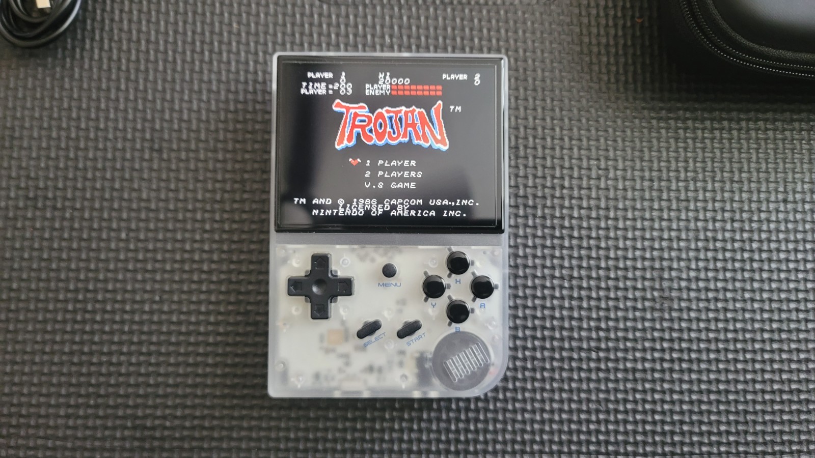ANBERNIC RG35XX (CLEAR) 16GB GAME CARD (FREE BRICK) FRE CASE (GXRG)