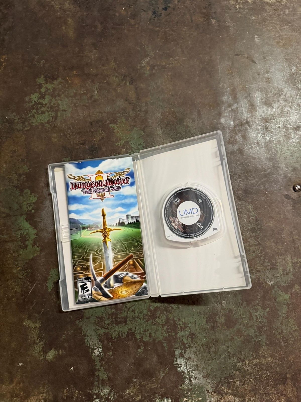 Dungeon Maker: The Hidden War PSP Game E10+ UFO Interactive NTSC-U/C Manual