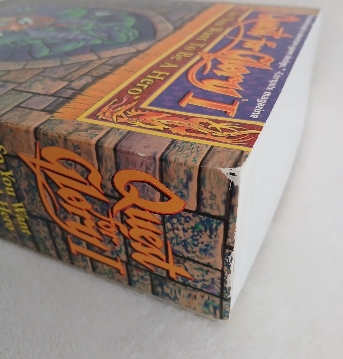 Vintage 1992 Sierra Quest for Glory 1 PC Big Box 3.5 disks + RARE Strategy Guide