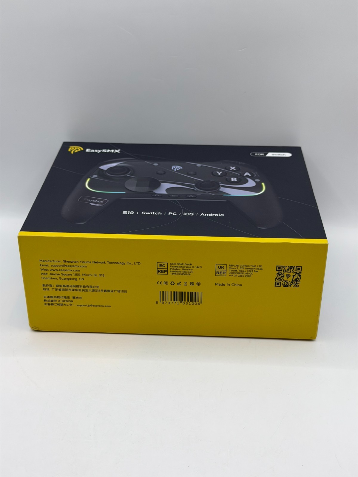 LOT of 2 – EasySMX S10 Wireless/Wired Controller with Programmable Buttons – OB