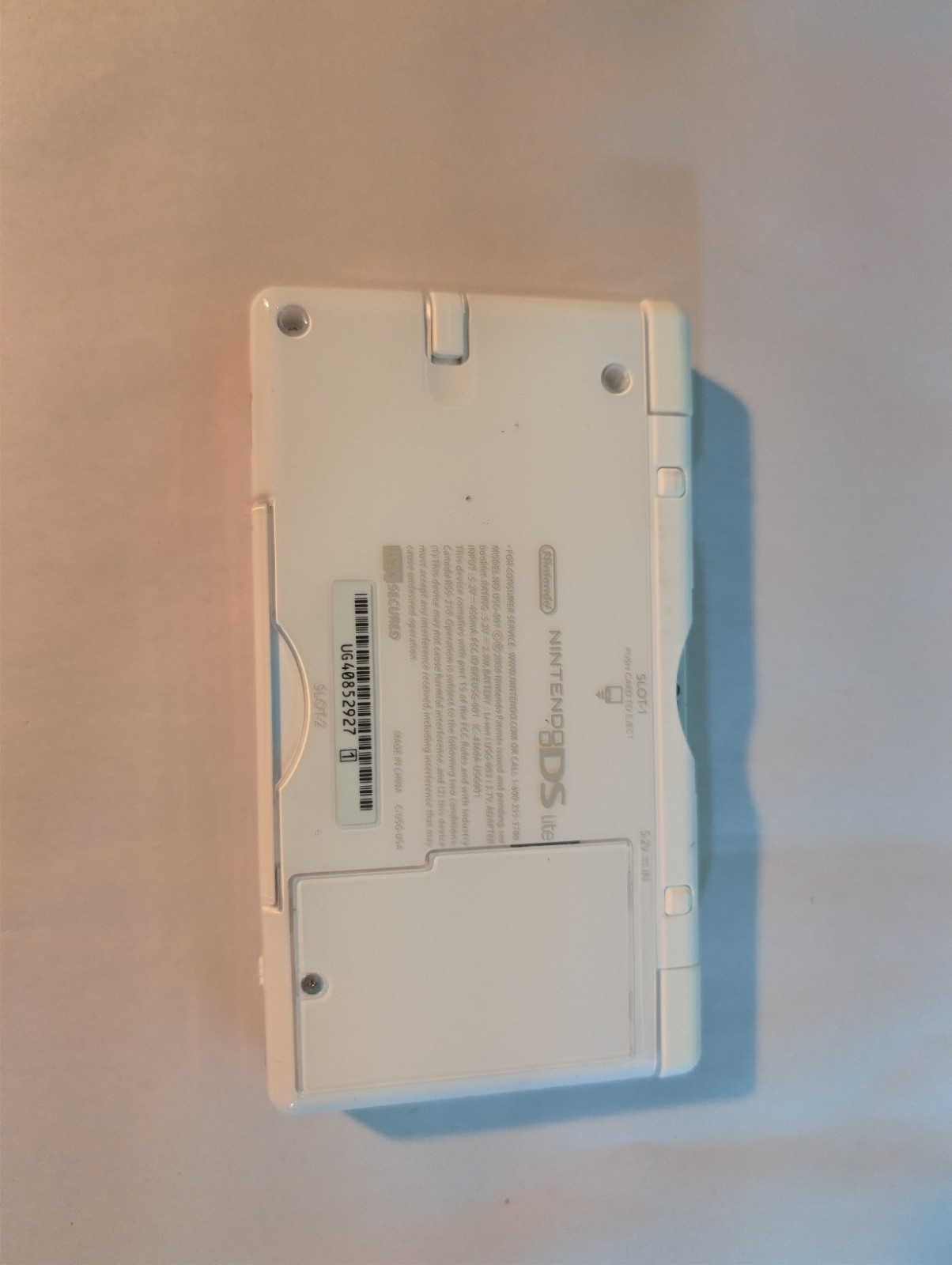 Nintendo DS Lite Handheld System White
