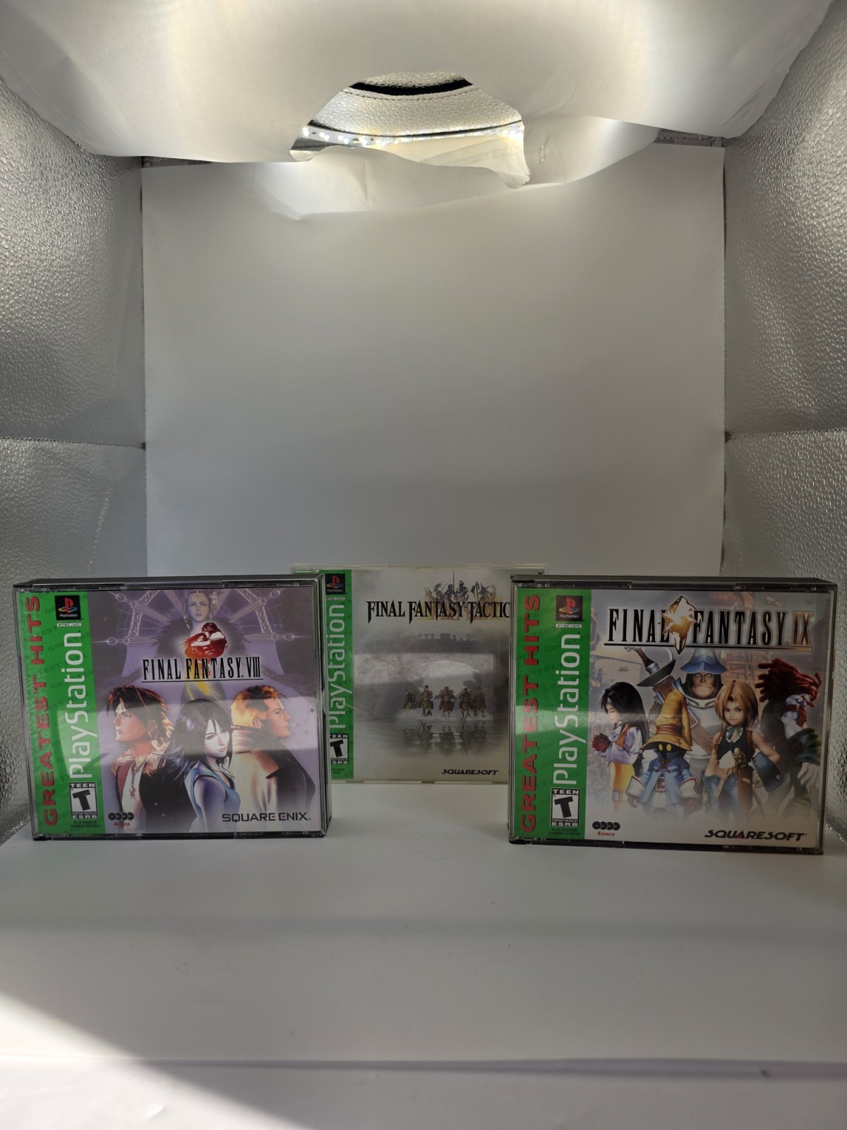 Final Fantasy VIII IX & Tactics Lot Greatest Hits (Sony PlayStation 1, 1998)