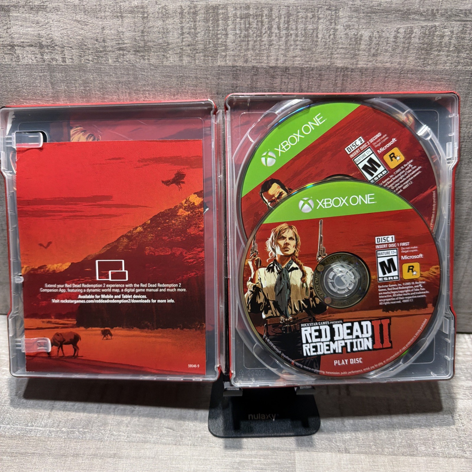 **READ** Red Dead Redemption 2 Steelbook Edition, Xbox One, Both Discs, No Map