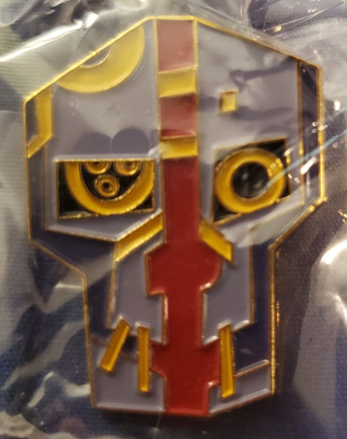 CORVO ATTANO DISHONORED GAME 2012 PROMOTIONAL MASK SKULL LAPEL PIN BETHESDA RARE
