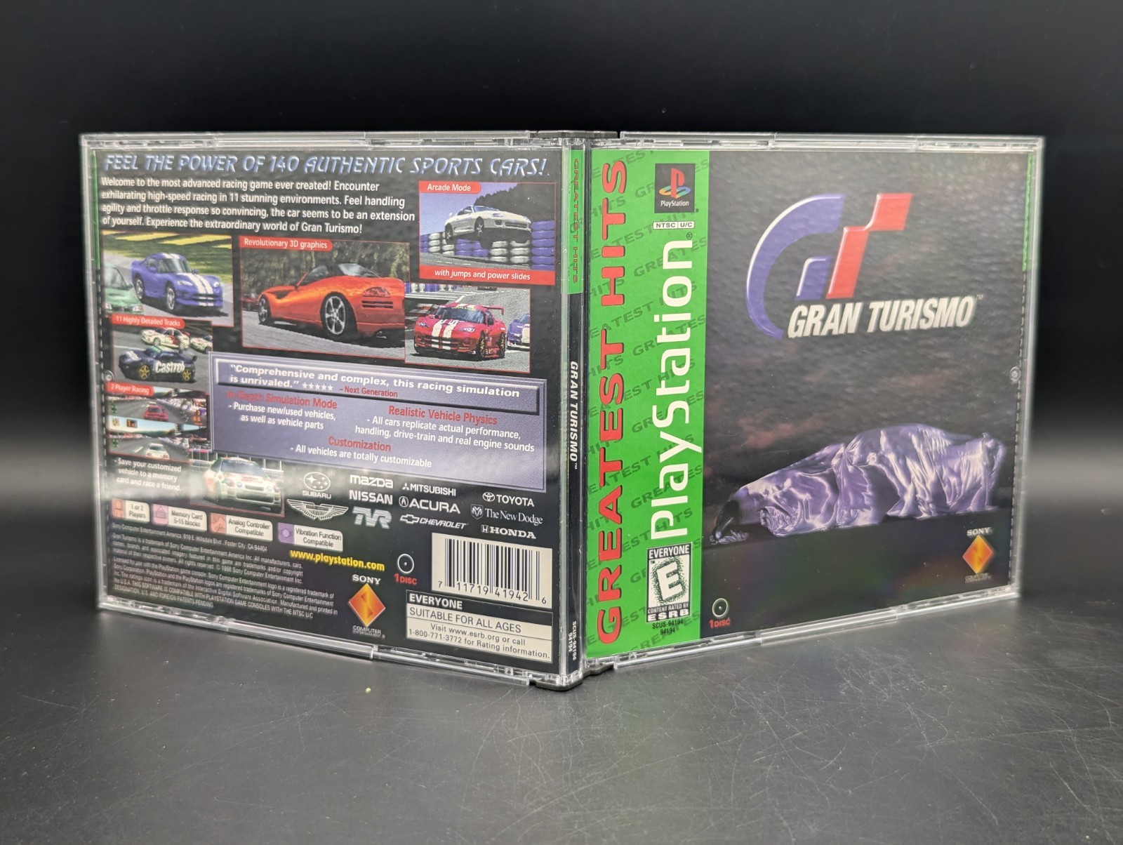 Gran Turismo ( Sony PlayStation 1 PS1 ) Fully CIB W/ Both Manuals -Pristine Case