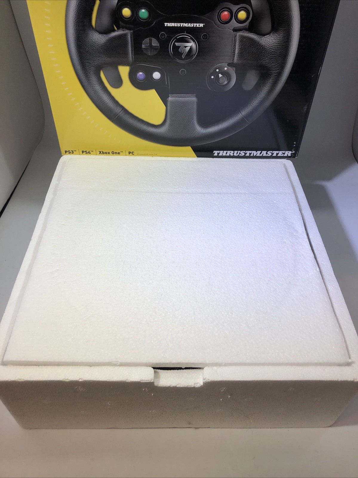 Thrustmaster TM Leather 28 GT Wheel Add-On Open Box Complete W/Box