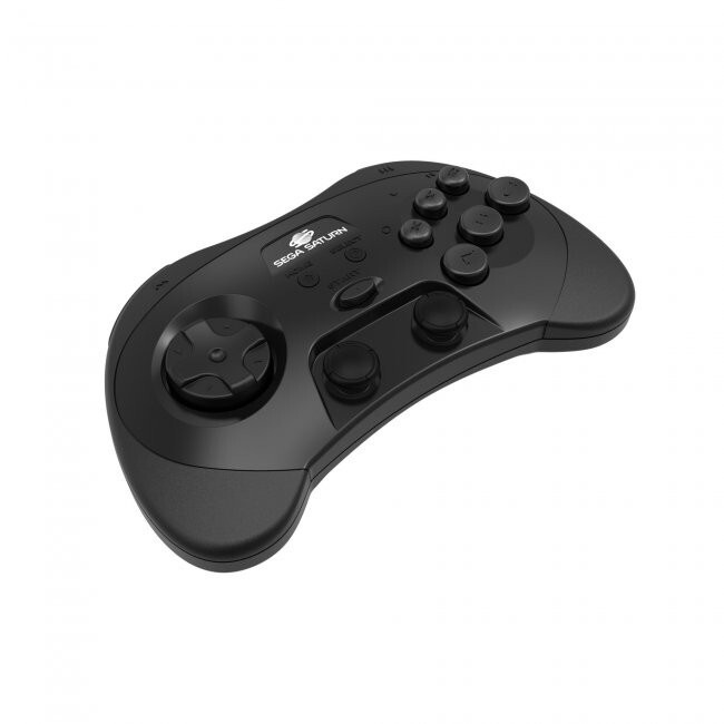 Retro-Bit SEGA Saturn 2.4GHz Wireless Pro Controller for Sega Saturn, PC, Switch
