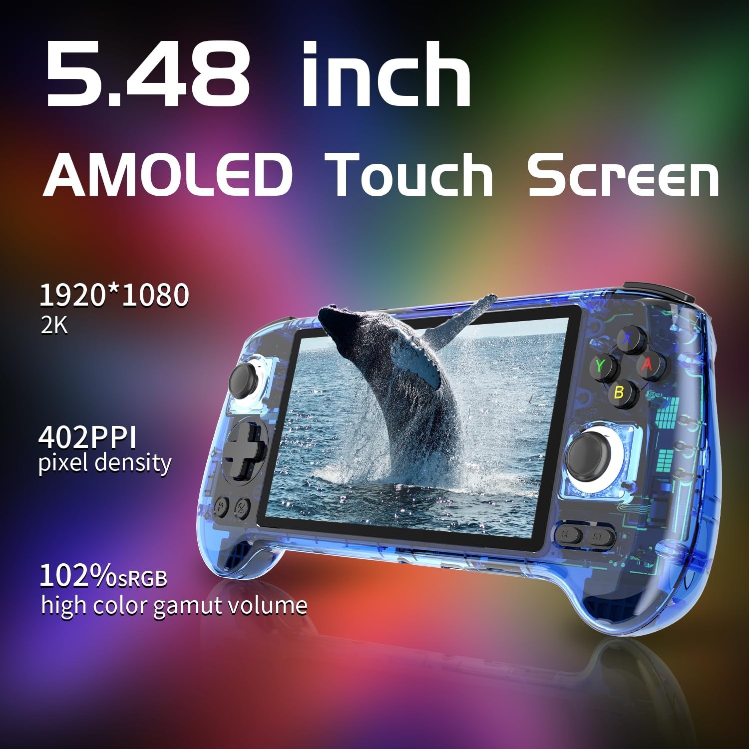 RG556 Retro Handheld Game Android 13,rg 556 Handheld Game with 5.48 inch Touc…
