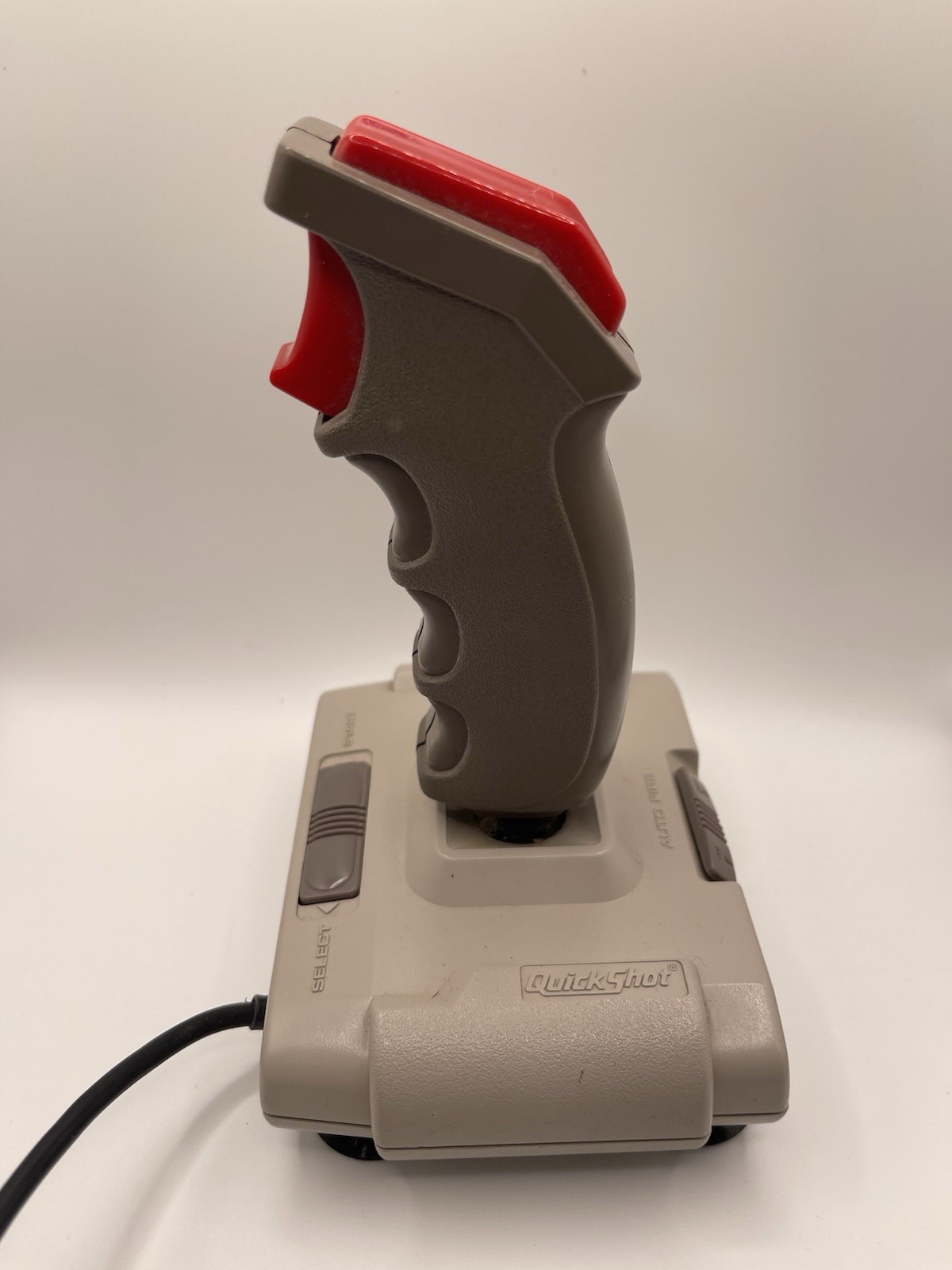 QuickShot Wired Joystick Controller 1-4 ft Cable Gray/Red Plastic