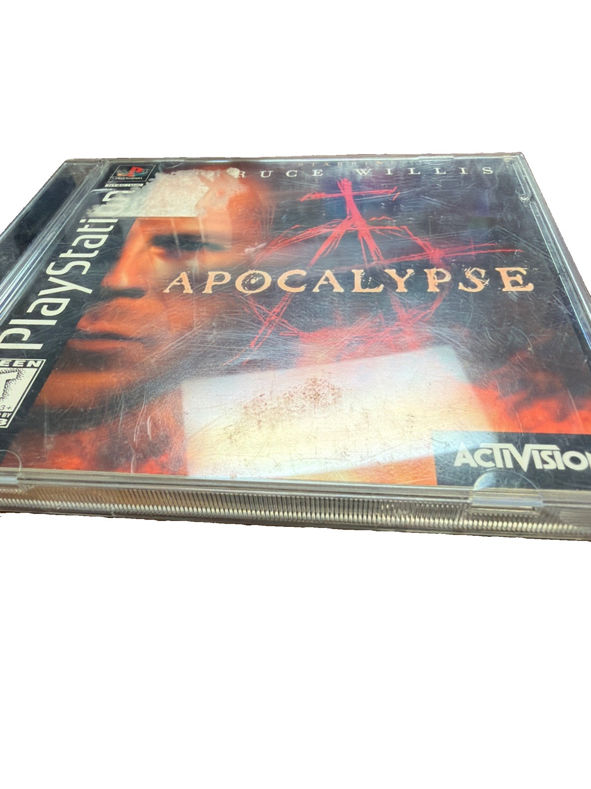 Sony PlayStation 1 1998 Apocalypse Bruce Willis Black Label CIB Untested
