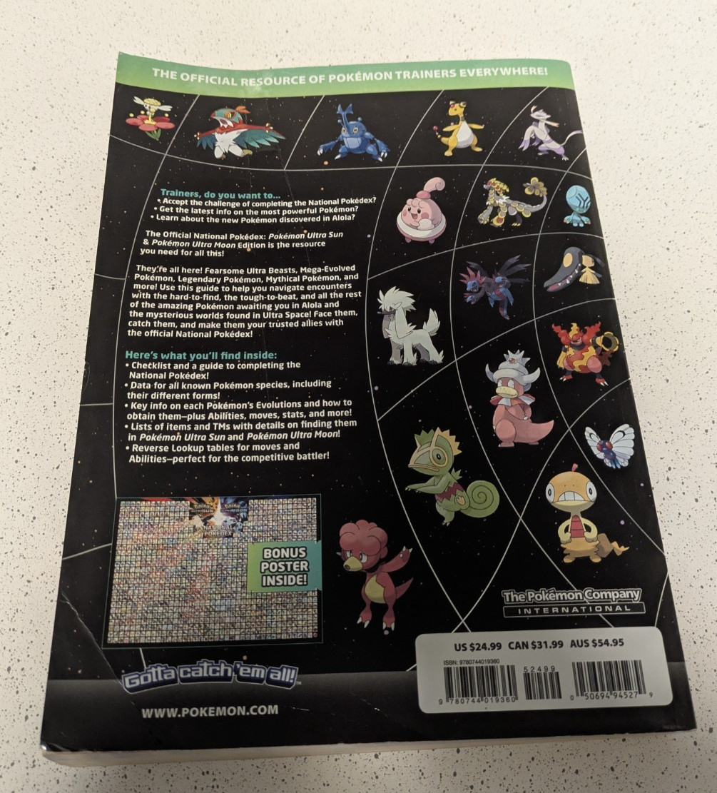Pokémon Ultra Sun & Pokémon Ultra Moon Edition: The Official National Pokédex