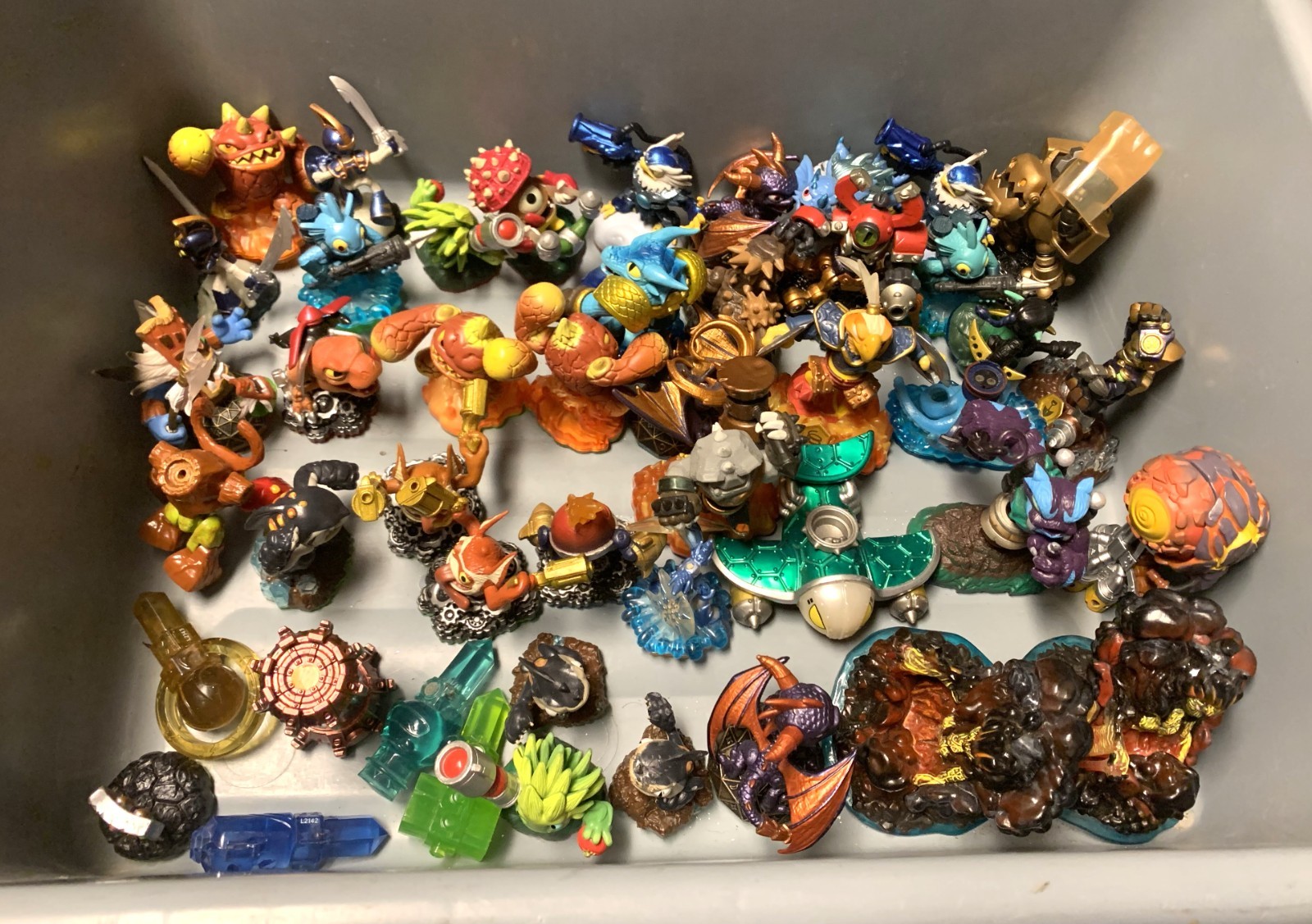 Lot Of 48 Skylanders Imaginators ,Giants, Spyro, Figurines and Crystals.