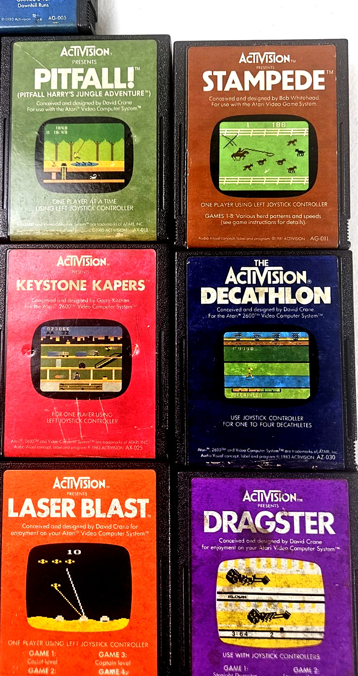 Atari 2600 Activision Games (LOT OF 21) Pitfall! River Raid, Kaboom Etc Untested