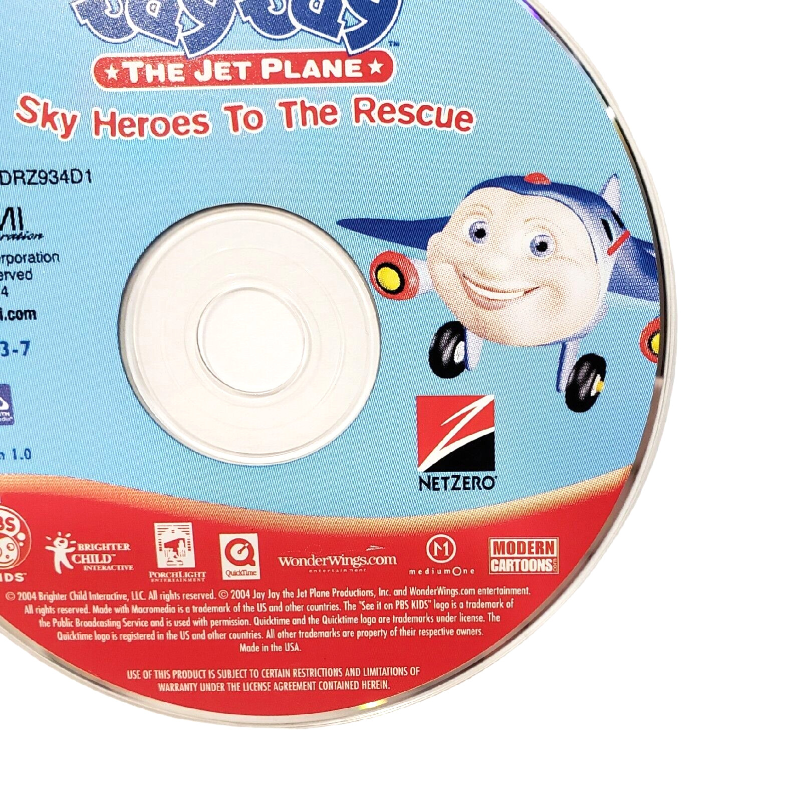 Jay Jay The Jet Plane Sky Heroes To The Rescue PC CD Rom Mac Win New Disc Only