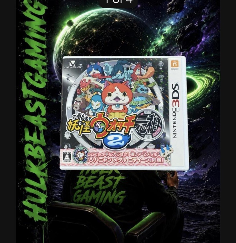 Nintendo 3DS Yo-Kai Watch 2 Psychic Specters Japan Games Yokai Shinuchi Level 5