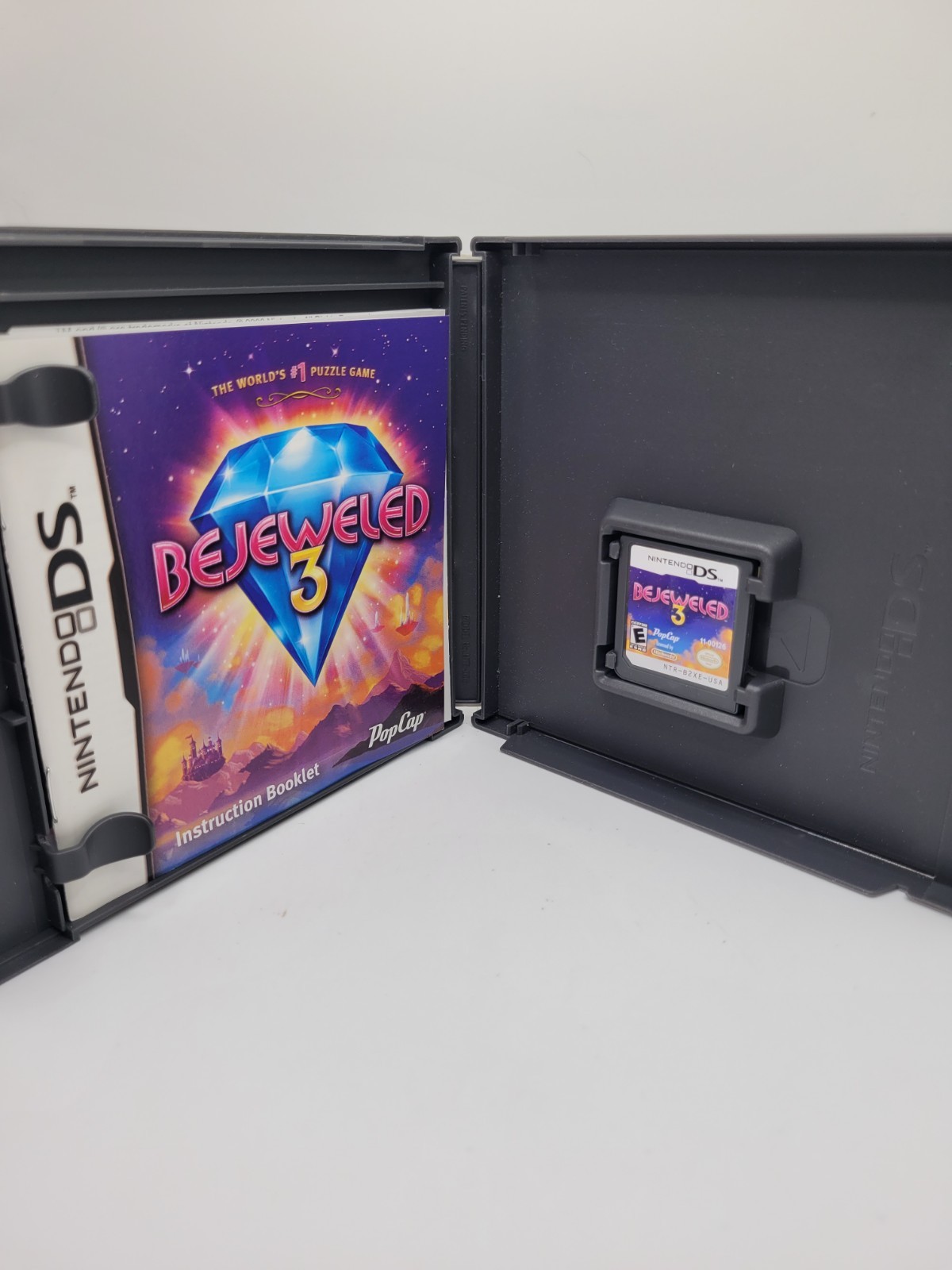 Bejeweled 3 (Nintendo DS, 2011) CIB Complete W/ Manual & Slip Cover – Tested!