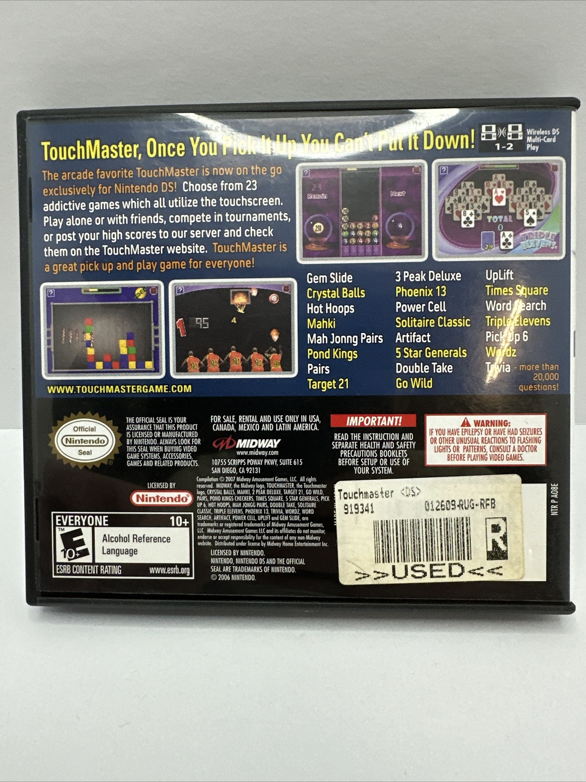 Lot Of 6 Ds Games w/ Cases -Conditions Vary-