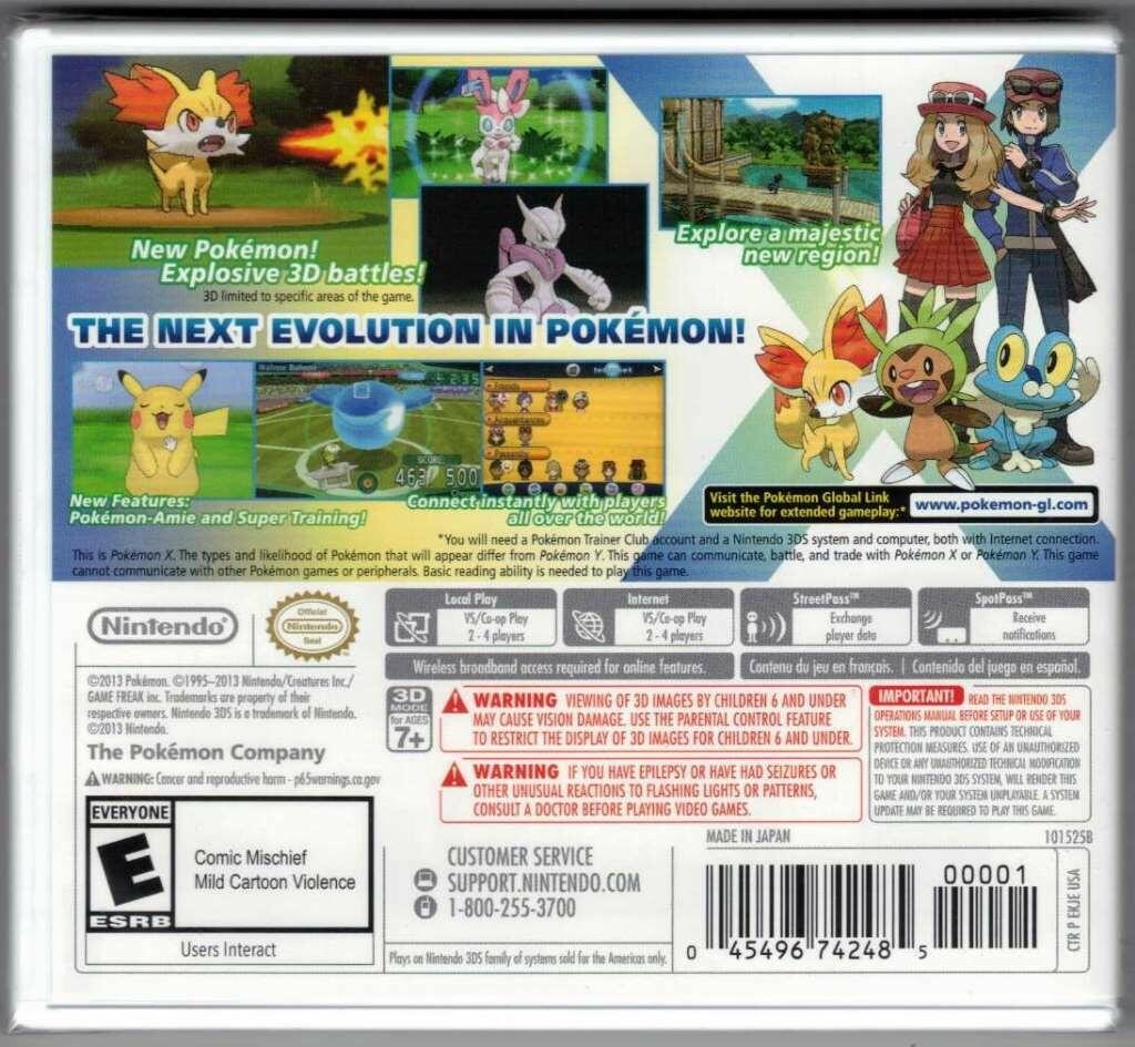 Pokemon X – Nintendo 3DS