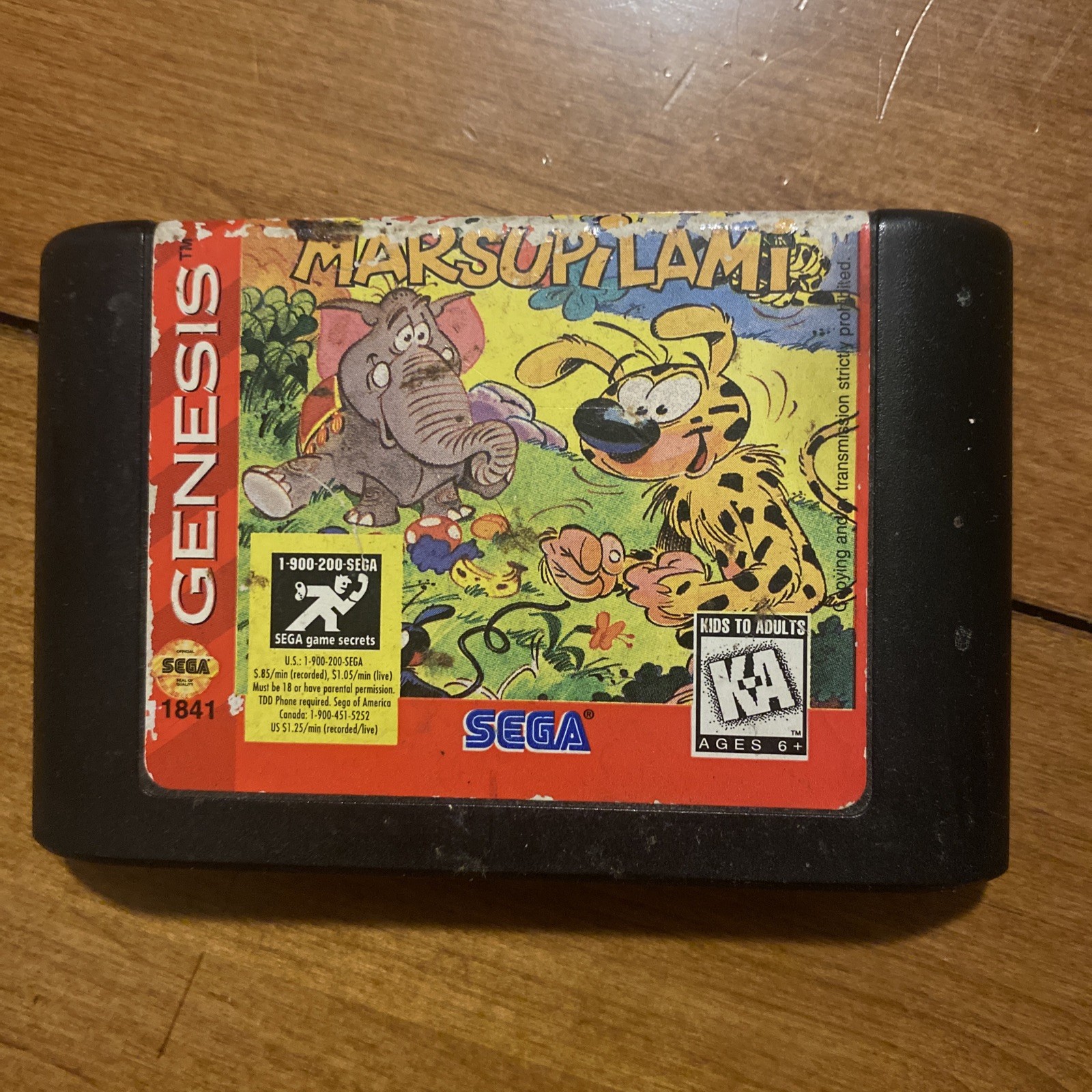 Marsupilami SEGA Genesis Cartridge Only