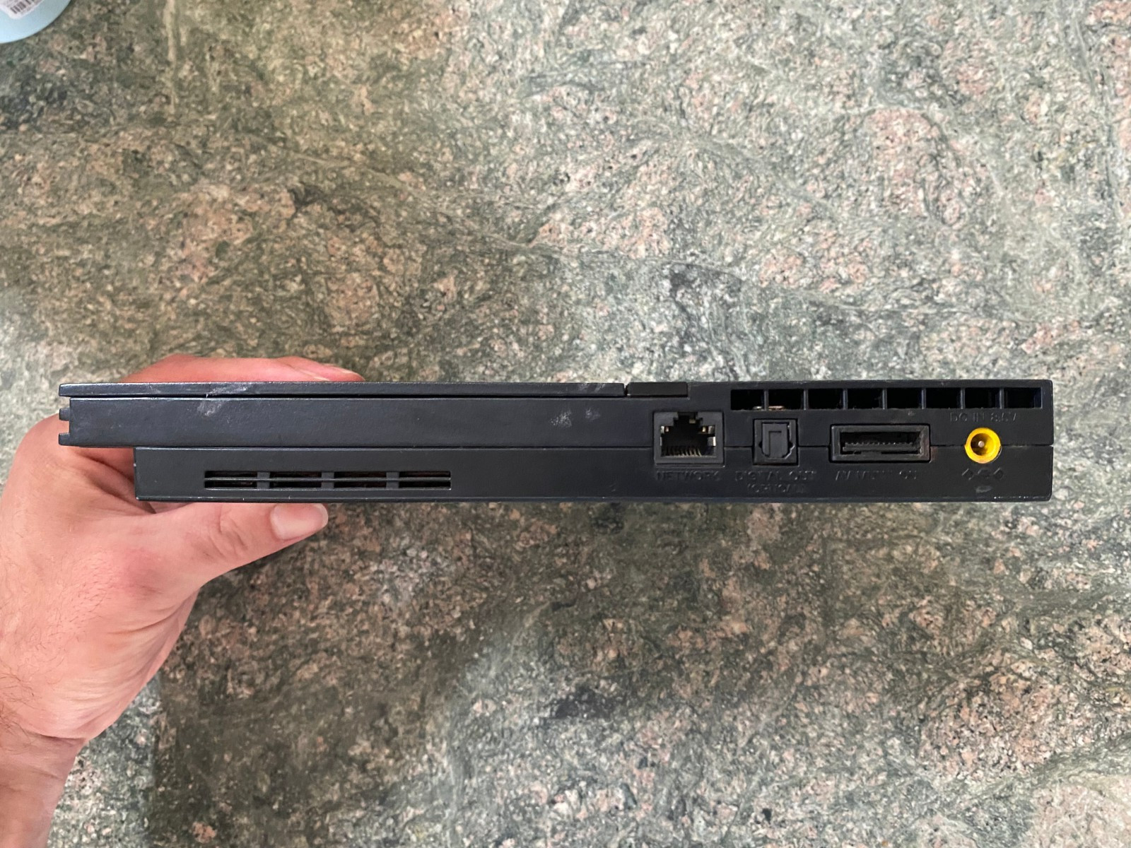 Sony PlayStation 2 Slim Black Console Only works as PS1 Parts/Repair SCPH-77001