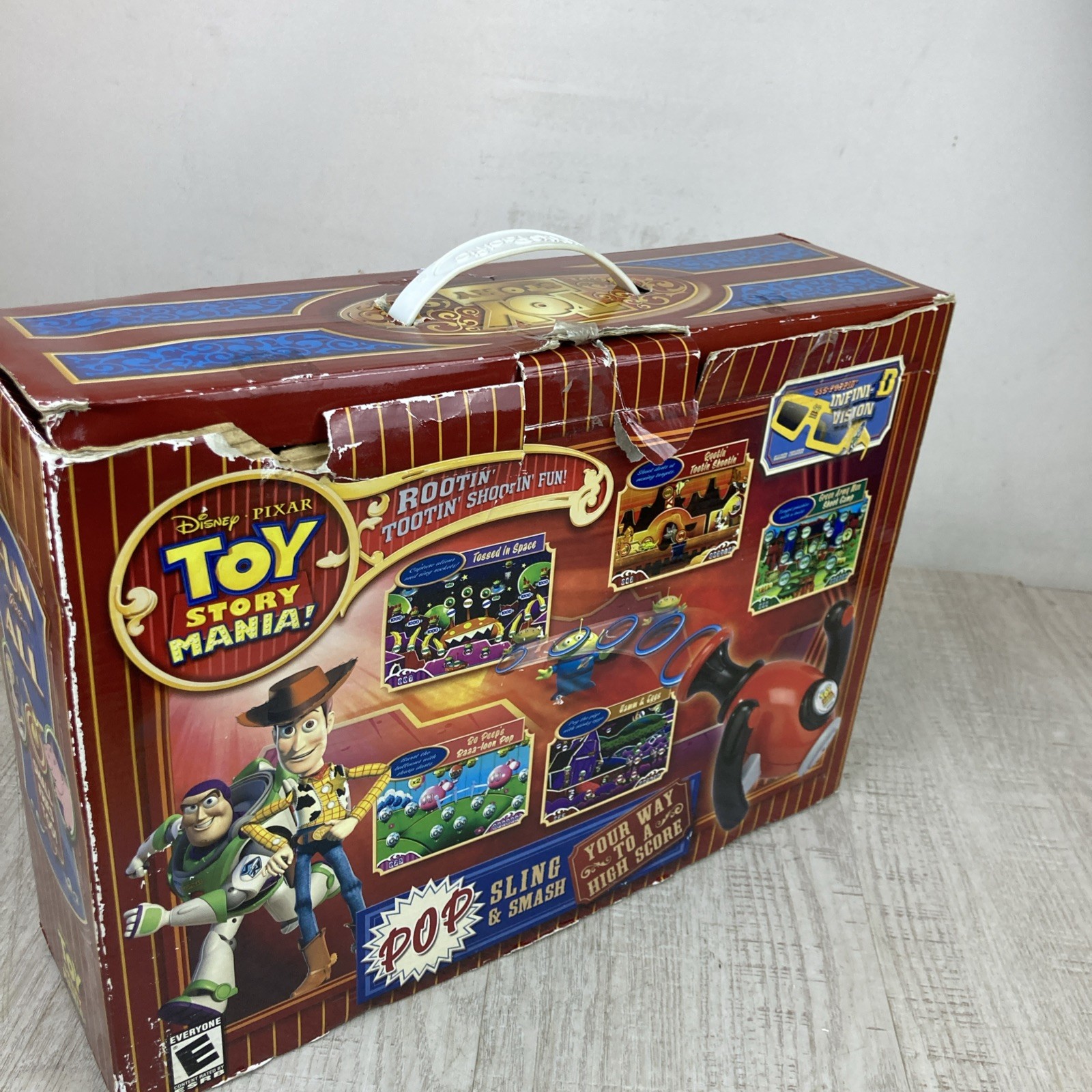 Toy Story mania Point And Shoot Game – Original Packaging Complete In Box Tested