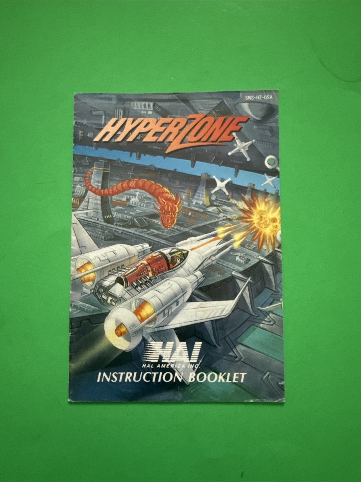Hyperzone SNES Super Nintendo Manual Only Instruction Booklet